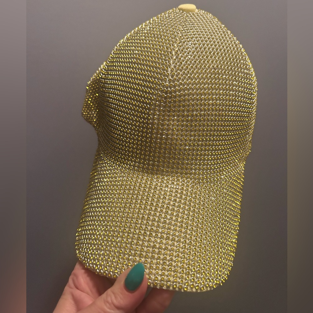 Gold Blingy Baseball Cap